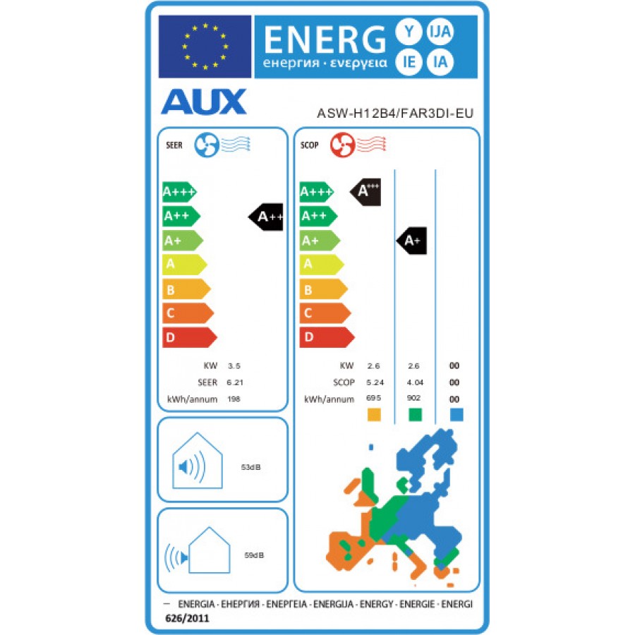 AUX Freedom ASW-H12B4 / FAR3DI-EU White AUX Freedom ASW-H12B4 / FAR3DI-EU White